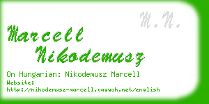 marcell nikodemusz business card